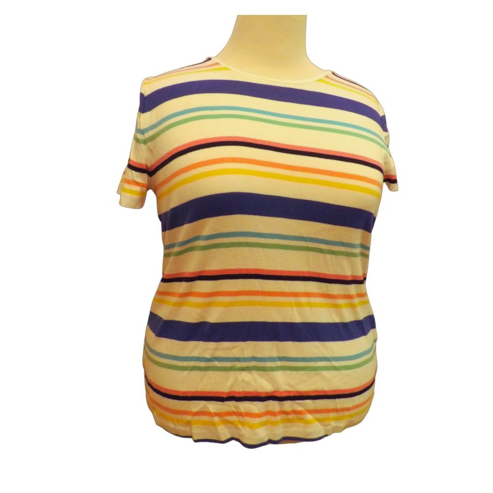 Talbots Striped Tee, XL